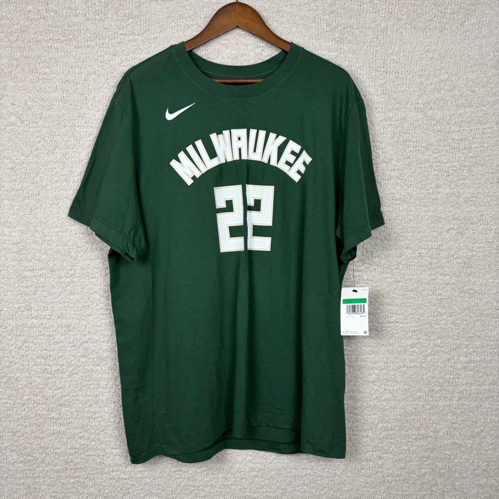 Nike Shirt Mens‎ XL Green Milwaukee Tee 22 Short Sleeve Swoosh Sports Middleton